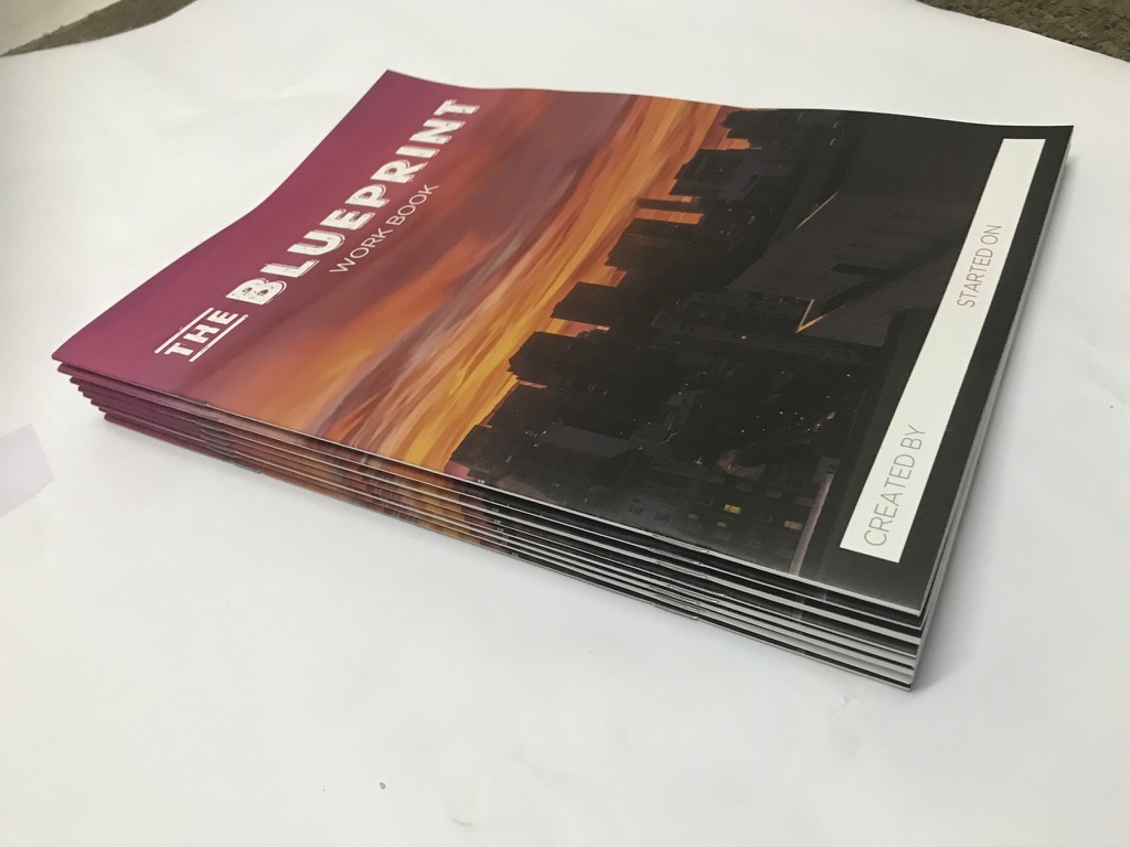 Professionally printed Blue Print workbooks