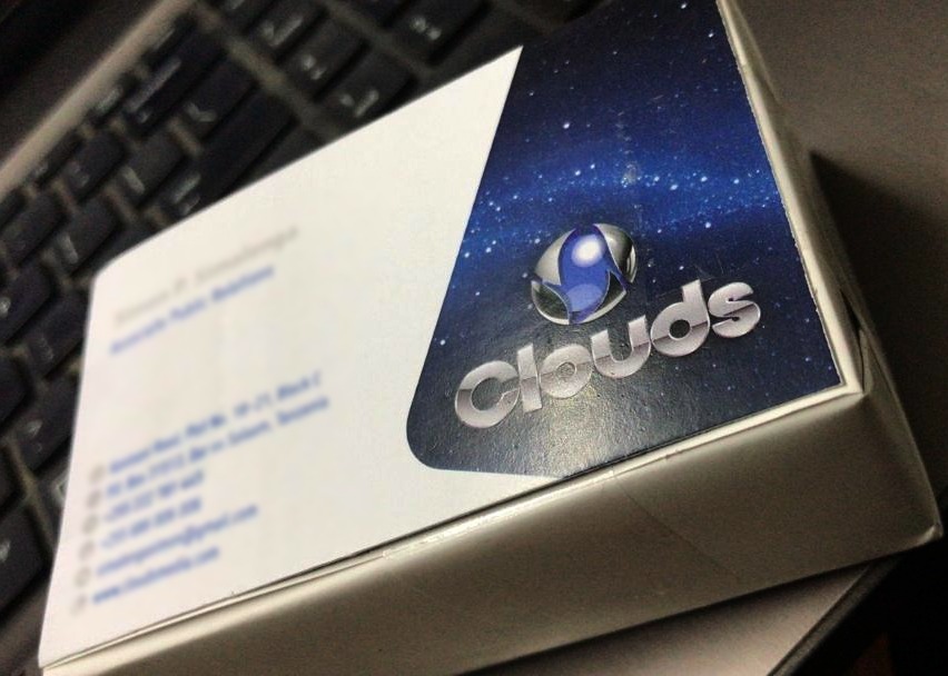 Premium Clouds branded business cards